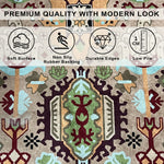 Riyasat Printed Carpet For Home And Office ( 4x6 ft, Peach Vintage )