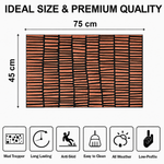 Rubber Door Mat Linear Textured ( 45x75 cm Copper )