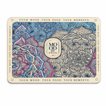 Kitchen Dish Drying Mat | Blue Beige Mandala Print | 35x55 cm