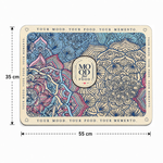 Kitchen Dish Drying Mat | Blue Beige Mandala Print | 35x55 cm