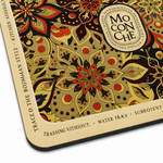 Kitchen Dish Drying Mat | Red Floral Mandala Print | 35x55 cm