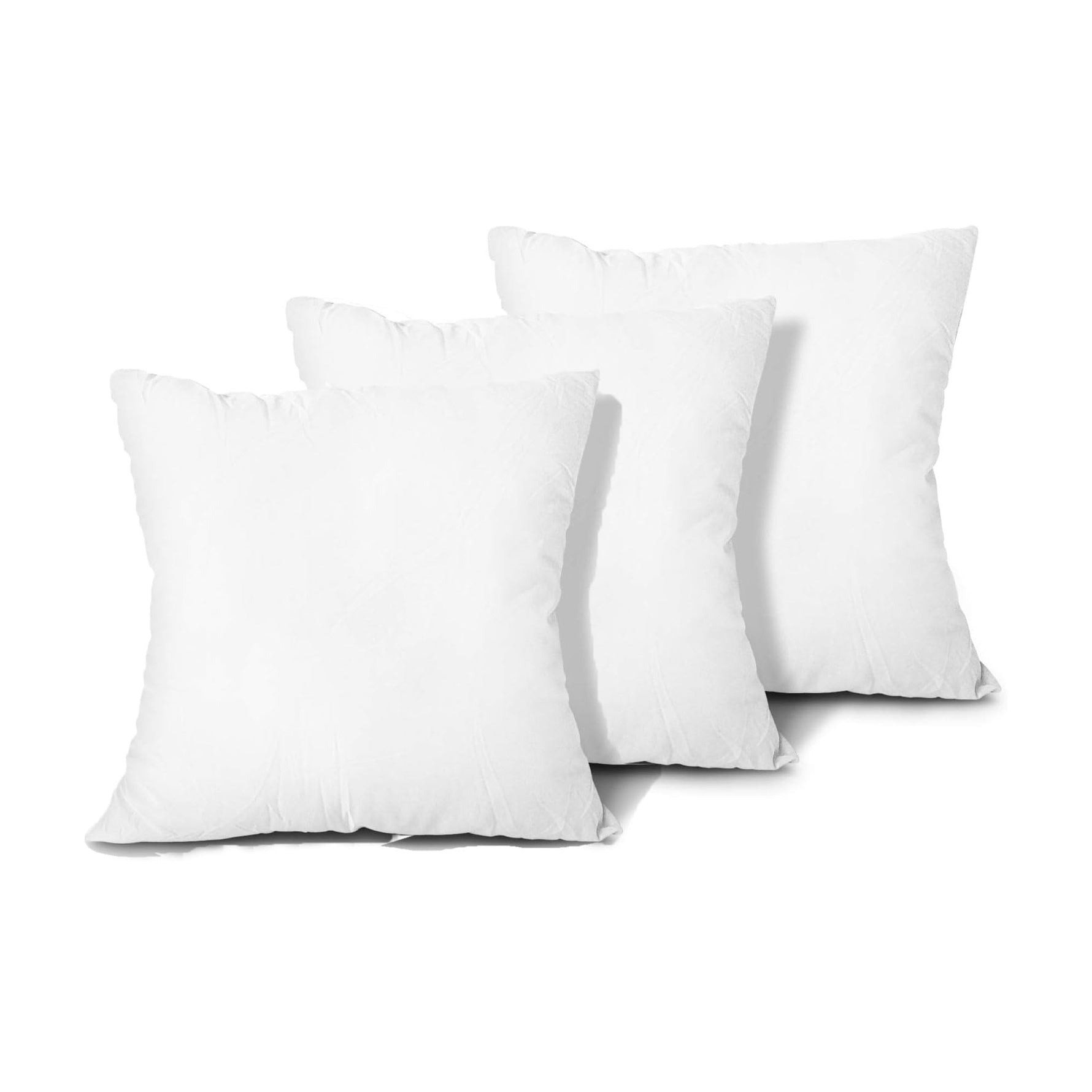 Rebbit Cushion Filler Pack of 3(White,16 x 16 inch )