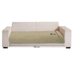 Rabbit Fur Sofa Cover 3 Seater (Gold, 68x183 cm)
