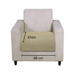 Rabbit Fur Sofa Cover Pack of 2 (61x66 cm, Anti Gold)