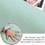 Rabbit Fur Super Soft Carpet (Lime, 4x6 Feet)
