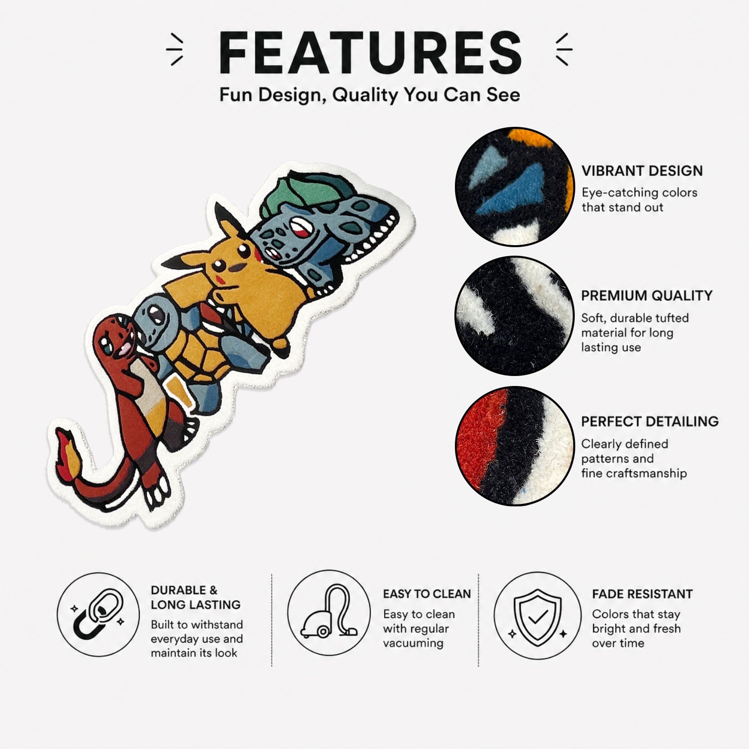Pokemons Floor And Wall Carpet