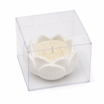 Soy Wax Decorative Lotus Candle ( White , 8 x 8 cm )
