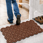 Rubber Door Mat Weave Textured ( 45x75 cm Copper )