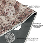 Riyasat Printed Carpet For Home And Office ( 4x6 ft, Dusty Rose )