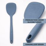 Silicone Spatula For High Heat Cooking And Baking ( 9x31.5cm, DarkBlue )