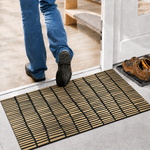 Rubber Door Mat Linear Textured ( 45x75 cm Golden )