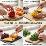 Knife For Kitchen Use Smooth Plastic With Stainless Steel Blade ( Cream 21.2.5 cm )