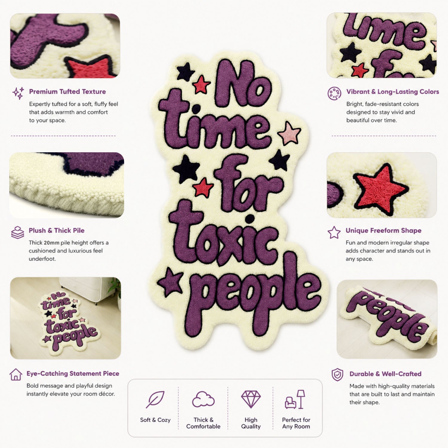 Wool Rug For Toxic people For Floor mat and Wall Carpet