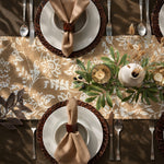Table Runner with Tassels - Cotton 13.5 x 79.5 Inch, Floral
