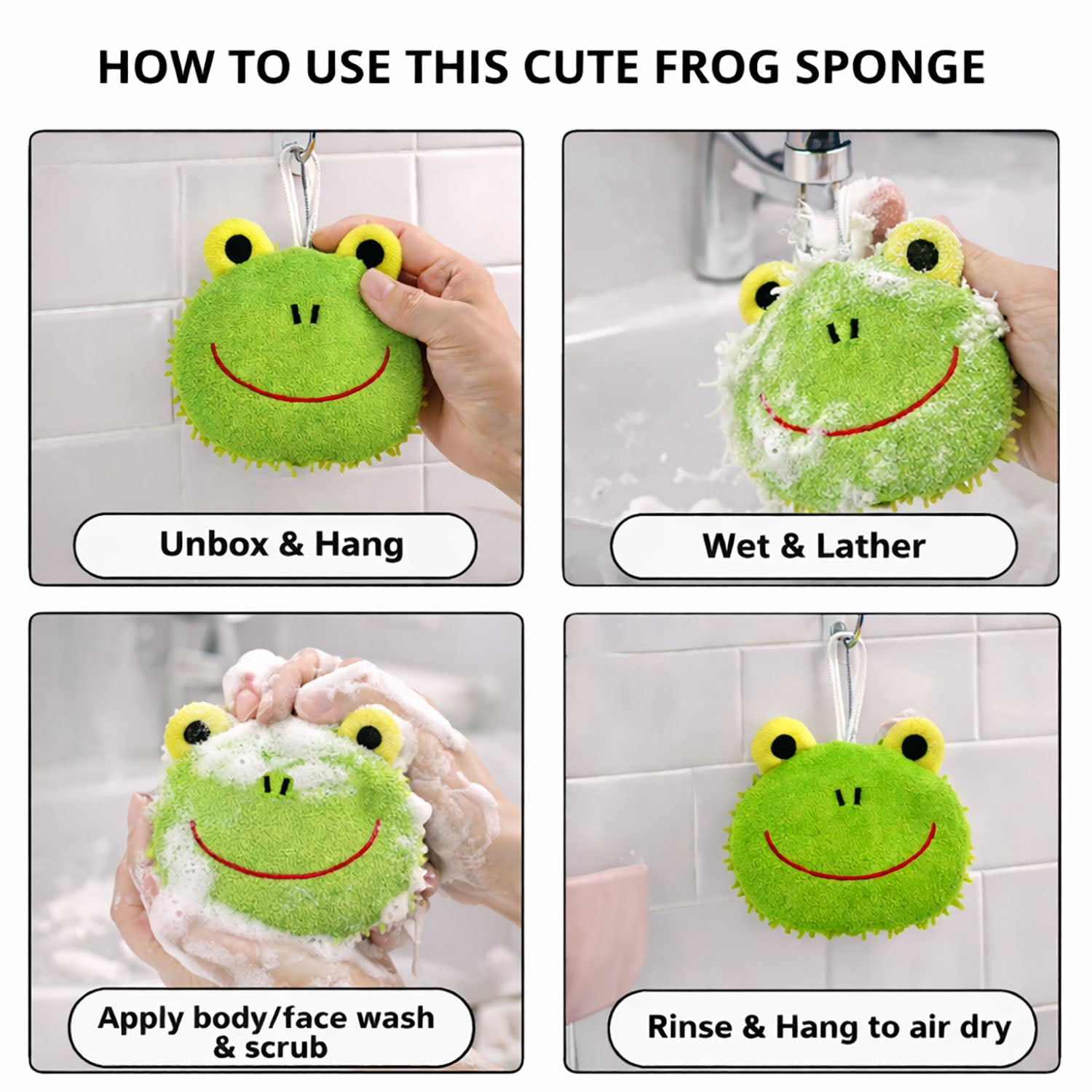 Bath Sponge For Kids And Adult ( 10x12cm )