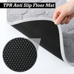 Moscow Stone Microfiber Bath Mat (38x58cm Silver)