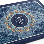 Kitchen Dish Drying Mat | Blue Boho Mandala Print | 35x55 cm