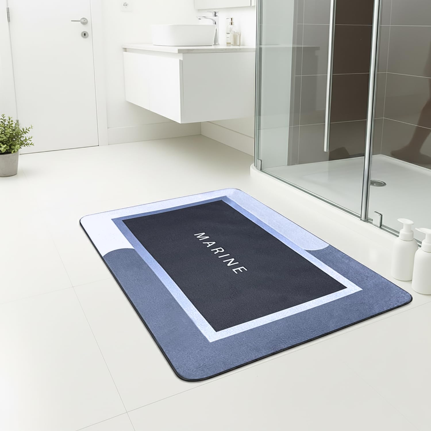 Rubber Doormat Anti Slip (Marine Design ,35x58 cm)