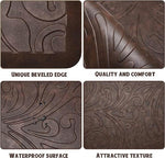 PVC Door Mats Anti Fatigue Non Slip (Chocolate, 44x71 cm)