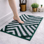Kyoto Maze Bath Mat Bathroom (40x60 cm, Hunter Green)