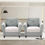 Rabbit Fur Sofa Cover Pack of 2 (61x66 cm, White)