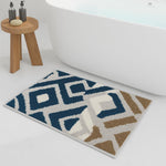Macau Diamond Bath Mat (40x60 cm,Teal)