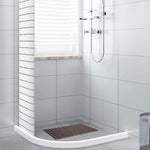 Shower Mat for Bathroom Anti Slip (Chocolate, 17x24 Inch)