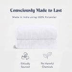 Bamboo Micro Bath Towel – 400 GSM Set of 2 ( 70x140 cm , White)