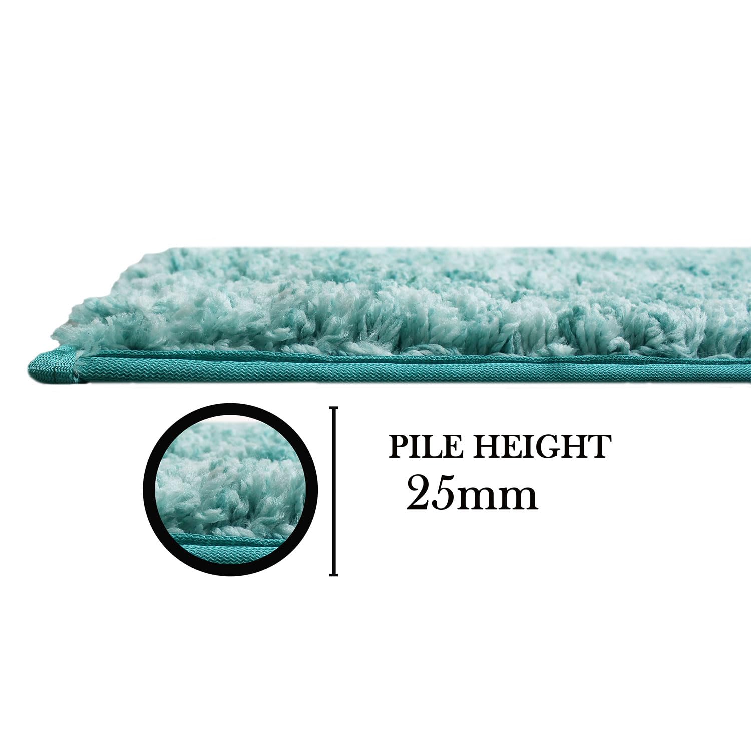 Hawaii Bath Mat Anti Skid (Aqua, 60cm x 90cm)