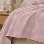 Double Bedsheet with 2 Pillow Covers Premium 240 TC 100% Cotton Feel ( King Size Rose 108x108 inch )