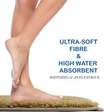 Bathmat 2500 GSM Microfiber Pack of 2 (Beige, 40cm x 60cm)