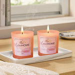 Scented Candles Set of 2 Fuscia