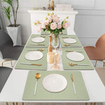 Placemat for Dining Table Set of 6(30x45 CM Green)