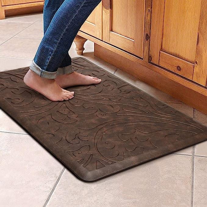 PVC Door Mats Anti Fatigue Non Slip (Chocolate, 44x71 cm)