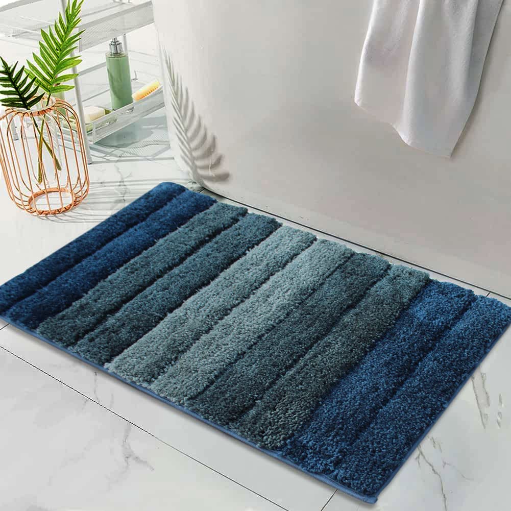 Luxury Mats for Bathroom 2500 GSM Microfiber (40cm x 60cm, Hunter Green)