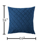 Cushion Cover Double Side Rabbit Fur Pack of 2 (16 x 16 inch ,Teal)