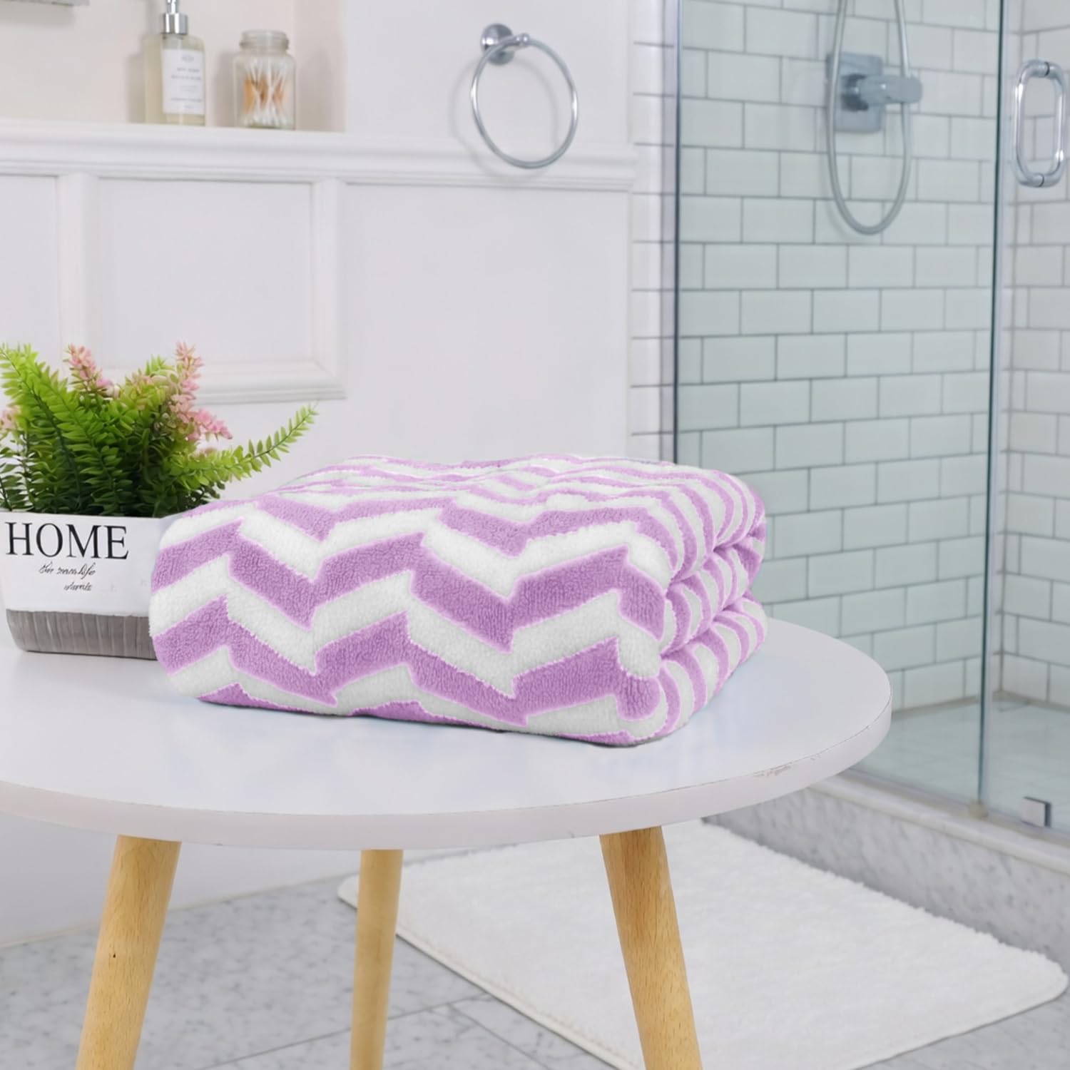 Microfibre Bath Towel for Kids Boys Girls ( 70x132cm , Lavender )