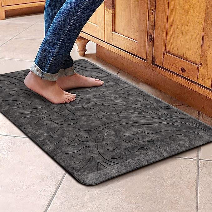 PVC Door Mats Anti Fatigue Non Slip (Anthra, 44x71 cm)
