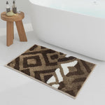 Macau Diamond Bath Mat (40x60 cm,Chocolate)