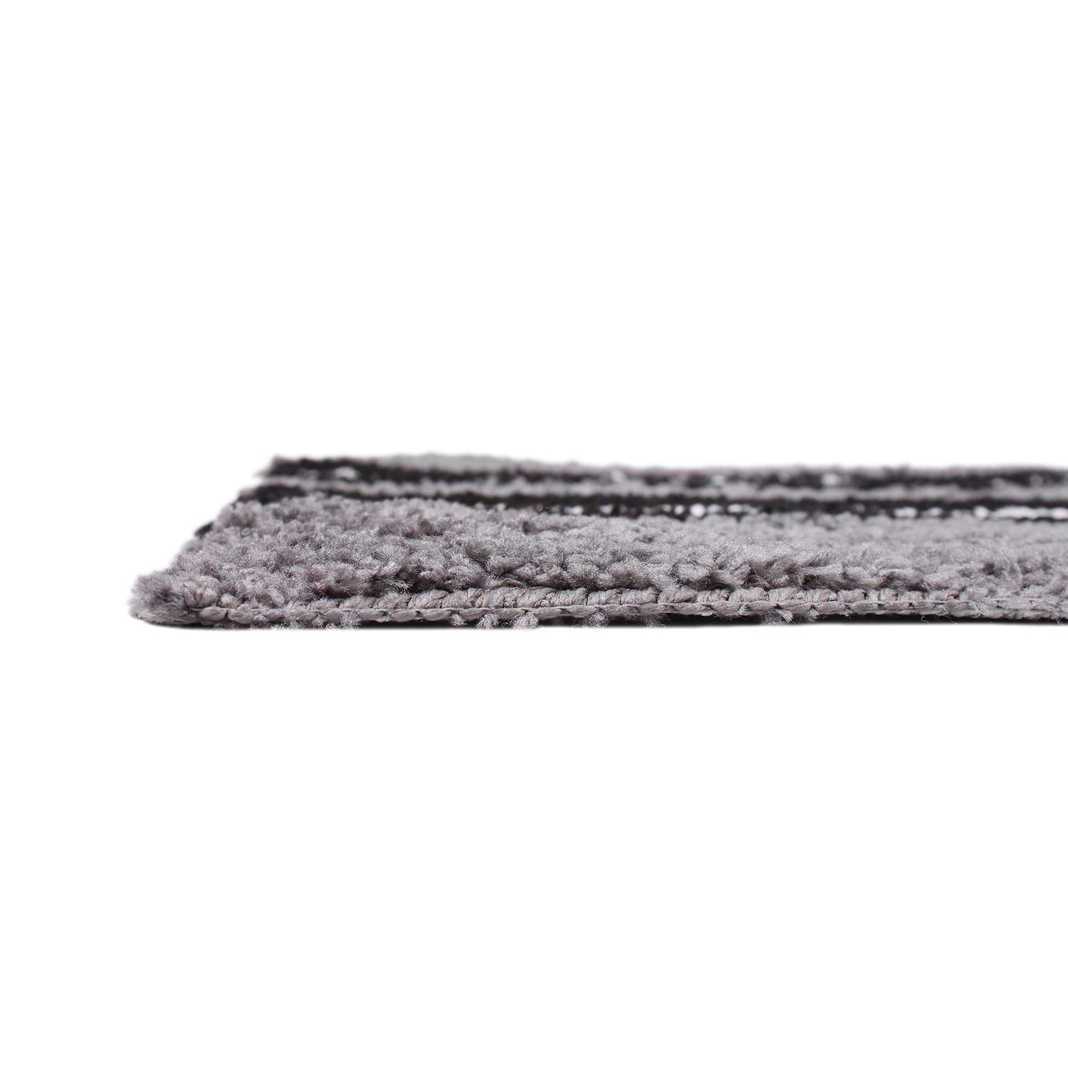 Bathmat 1600 GSM Microfiber Pack of 2 (38cm x 58cm, Grey)