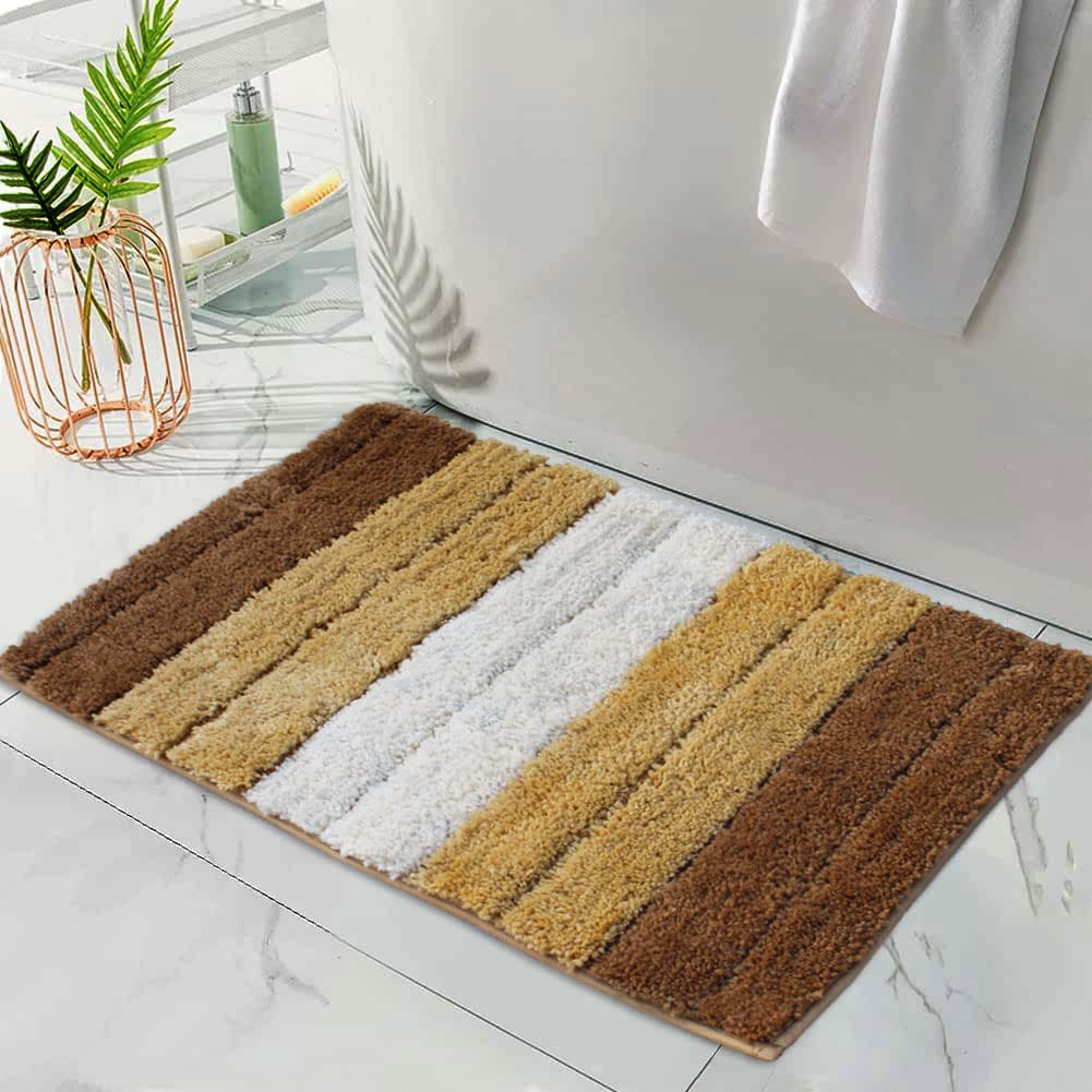 Luxury Bath Mat for Bathroom (40X60 Cm ,Tobacoo)