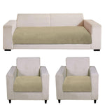 Rabbit Fur Sofa Cover 3 Seater and 2 Seater Universal 5 Seater (Gold, 68x183-61x66 cm)