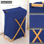 Laundry Basket for Clothes (40x70 cm, Navy Blue)