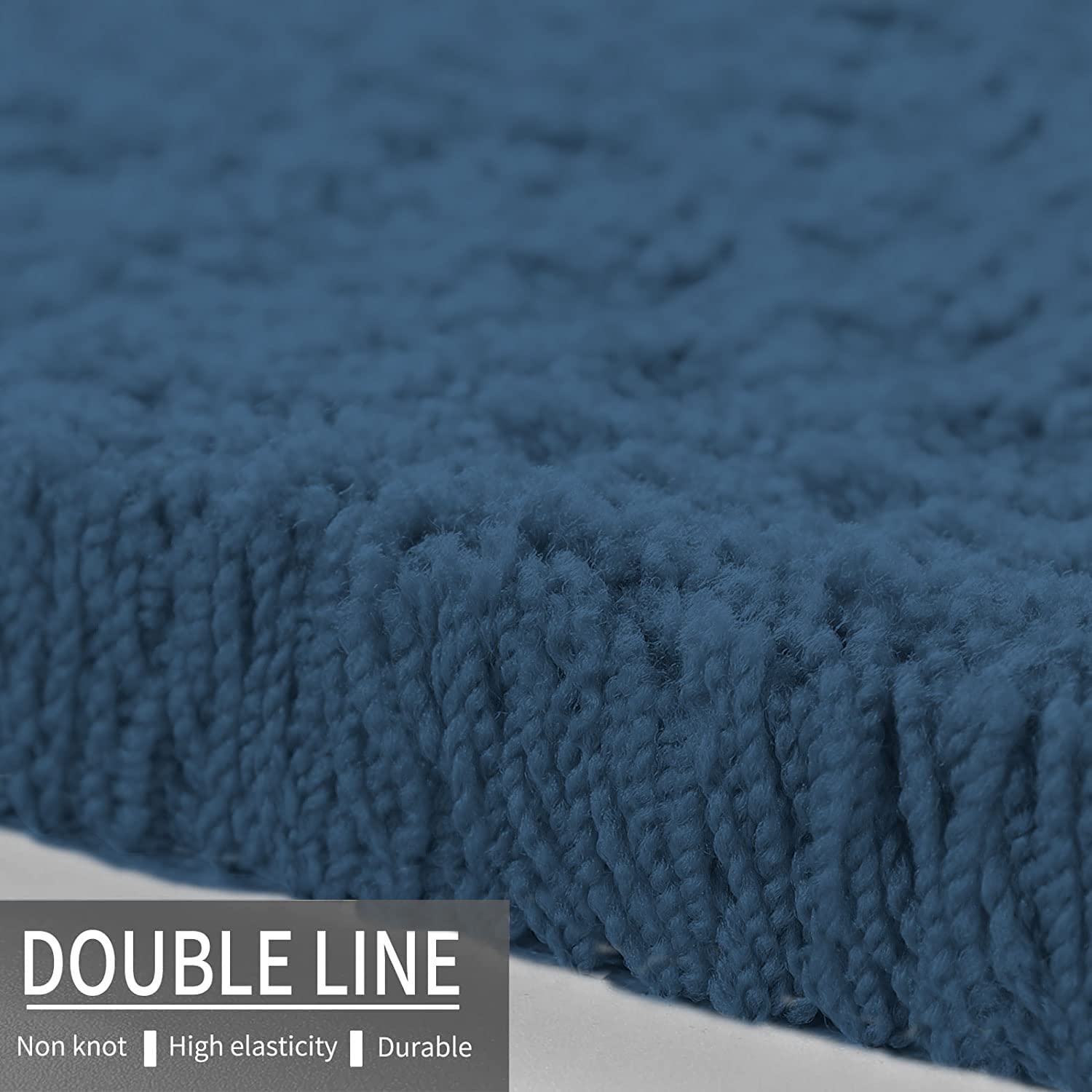 Sensuous Bathmat for Bathroom 2000 GSM (Teal, 60cm x 90cm)