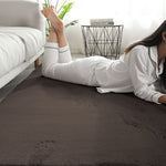 Rabbit Fur Super Soft Carpet (Cocoa, 4x6 Feet)