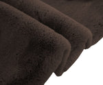 Rabbit Fur Soild Bath (Chocolate, 40x60 cm)