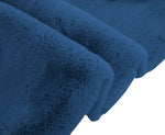 Rabbit Fur Soild Carpet (Teal, 3x5 Feet)
