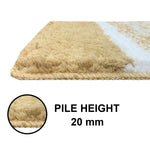 Columbia Bath Mat for Bathroom(Gold, 38x58 cm)