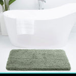 Vegas Microfiber Mats For Bathroom (45X75 Cm, Pastel Green )