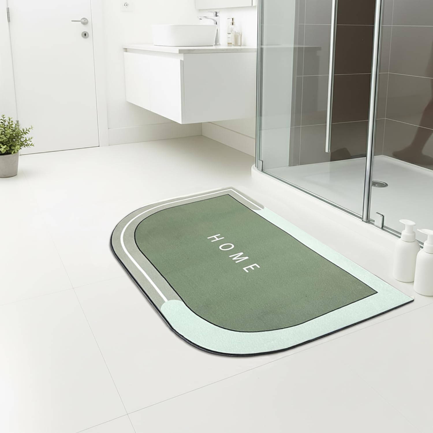 Rubber Doormat Anti Slip (Home Design ,35x58 cm)